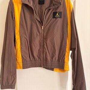 Nike Brown and Yellow Women's Jacket